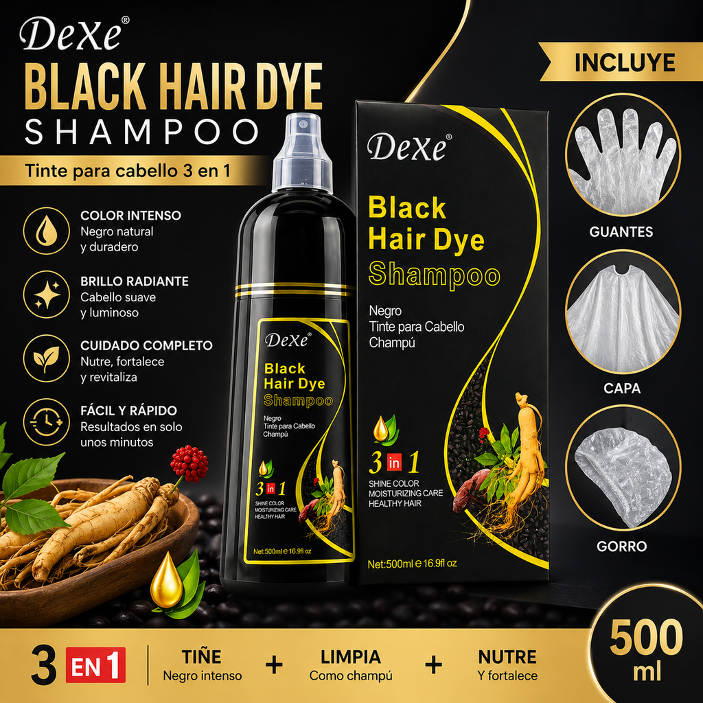 Shampoo Tinte Anti Canas 500ml